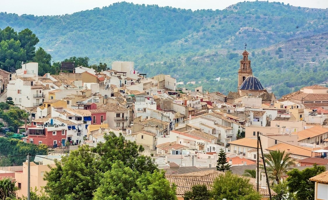 Finestrat aan de Costa Blanca Noord