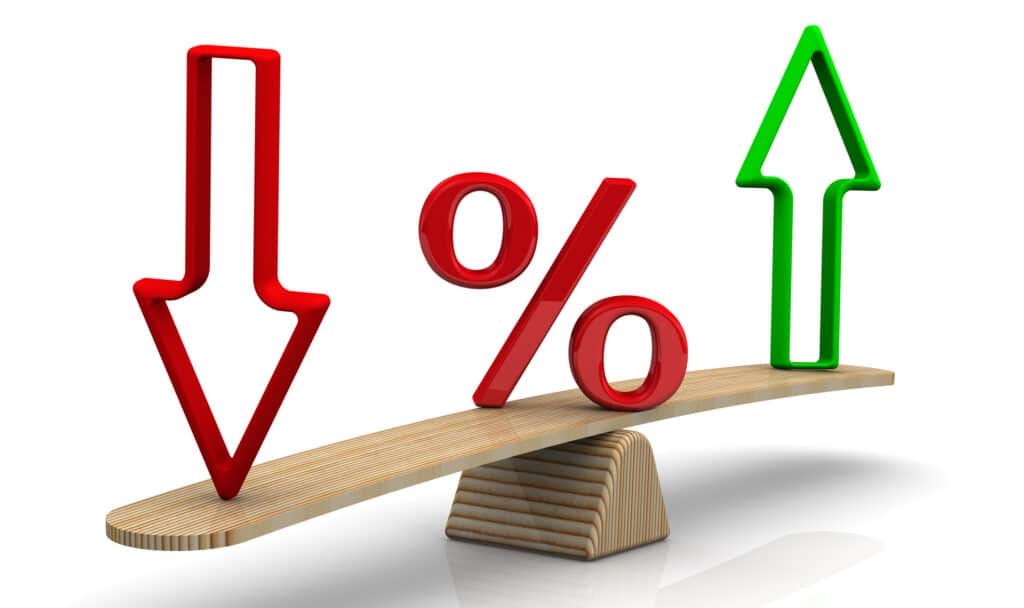 Changes in interest rates. Concept 477907720 2250x1336 1024x608 1